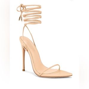FEMME LA Luce Minimale Heel in Latte Size 8